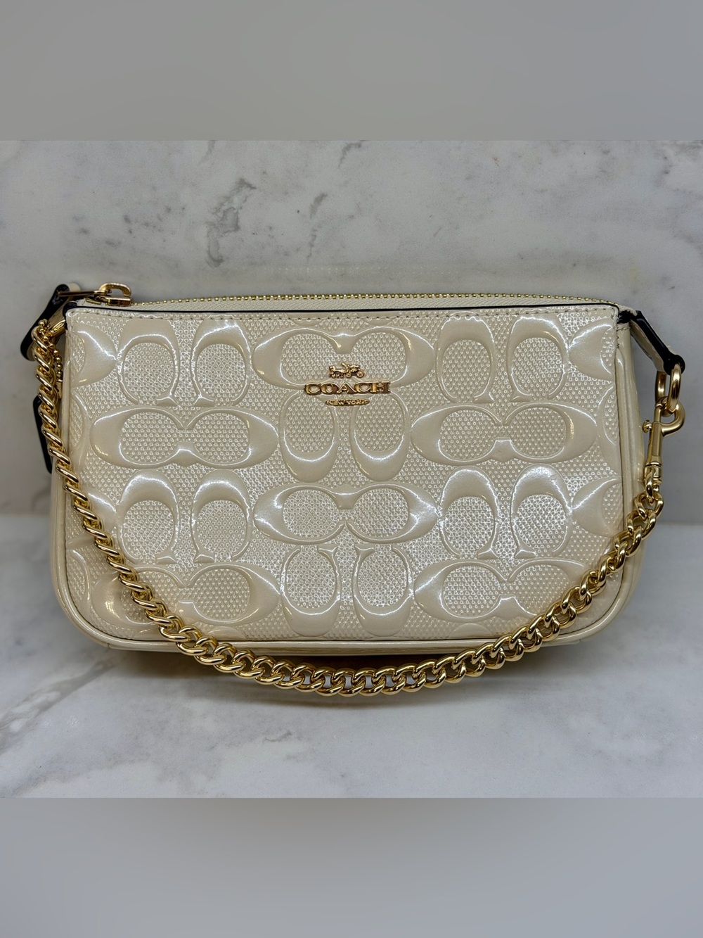 Coach Nolita 19 Signature Patent Leather